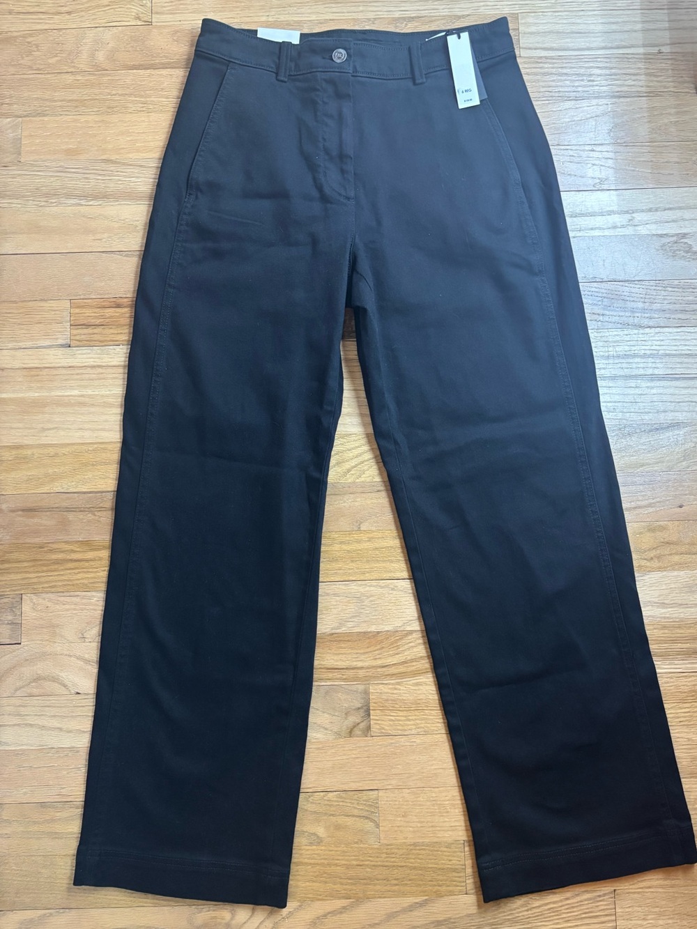 Banana Republic Pants Womens 6 Black Straight Fit Weekender Chino Twill Stretch